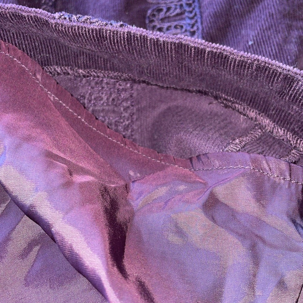 Boden corduroy stitched embroidered detailing midi skirt - Picture 6 of 8